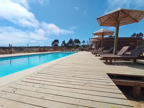 Zwembad, 7 Olas lodge in Algarrobo