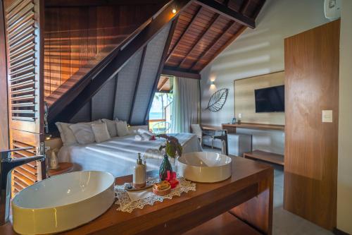 Pontal dos Carneiros Beach Bungalows - 화장실