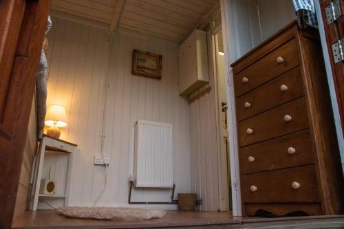 Shepherds Hut in enclosed field