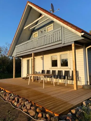 Freistehendes Einfamilienhaus mit Boddenblick Nähe Ostsee in Fuhlendorf, Deutschland