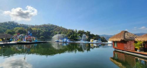 Water park, Ruknam Resort near Erawan Waterfall