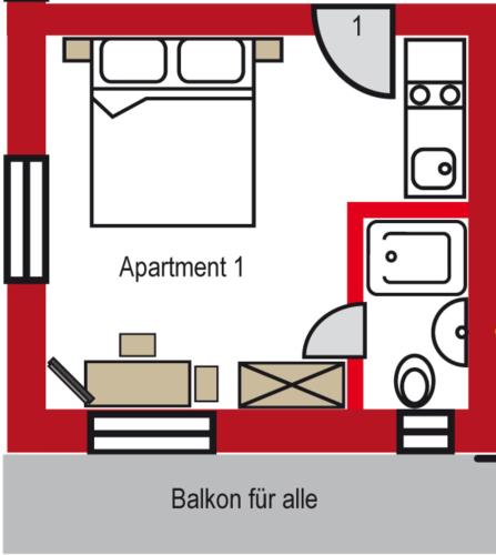 App 1 - Farbennest mit Frühstück