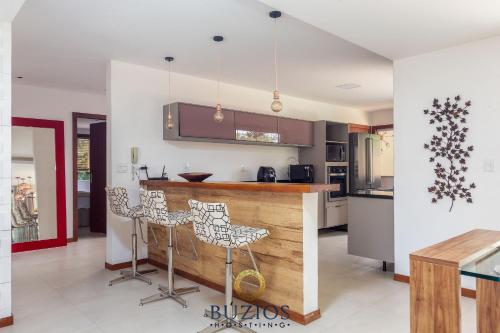 Kjøkken, Bz40 Casa 180m da praia c/ piscina privativa in Vila Luiza