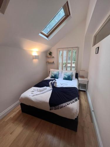 Bright 2-bed garden flat with skylights in Chelsea