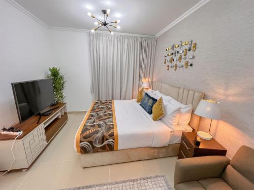 Cosmos Living Luxurious Studio Near Metro, Dubaj
