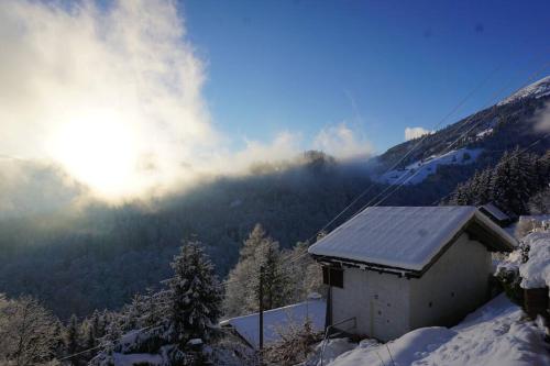 HERZLI-CHALET über dem Rheintal mit Schlossblick