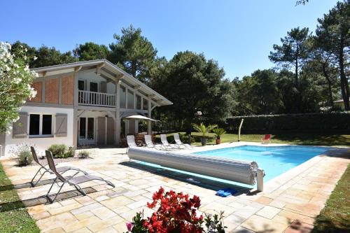 Cigalon - Hossegor - Villa Landaise avec superbe Jardin et Piscine Chauffée