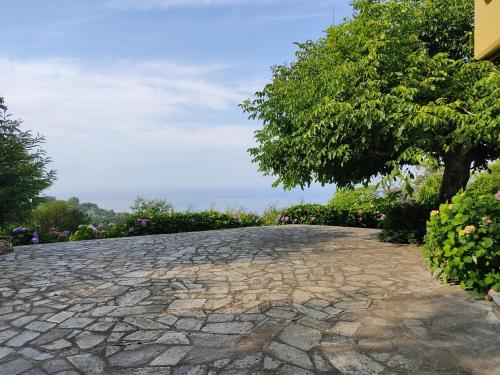 White stone house with great sea view