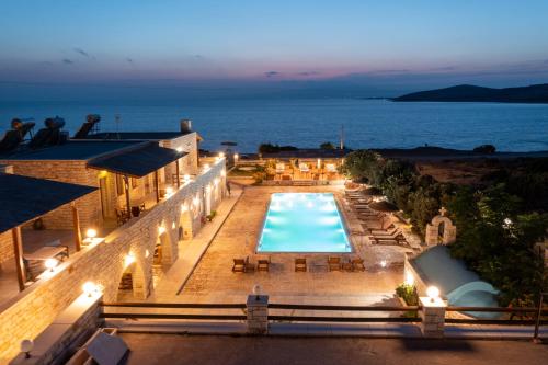 A szálláshely kívülről, Avgerinos Village in Agiassos