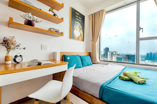 Bed, Vietnam d'Or Aparts - RiverGate Residence, Free Gym&Pool in District 4