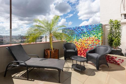 ระเบียง/ชานเรือน, Monreale Express Ribeirao Preto in ริเบลราโอ เปรโต้