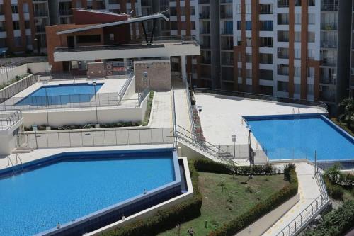 NUEVO Moderno Apto 2 Hab con Balcón- 4 piscinas