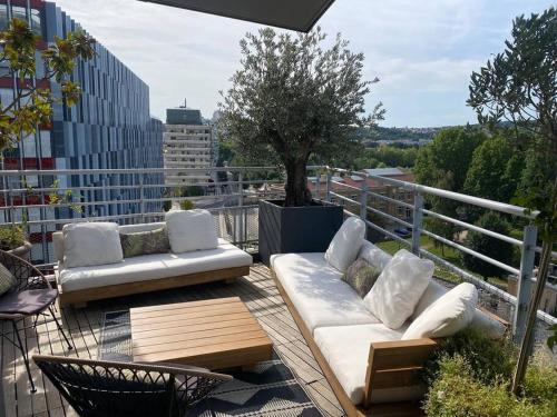 Flat with wonderfull terrassa parc view - Location saisonnière - Boulogne-Billancourt