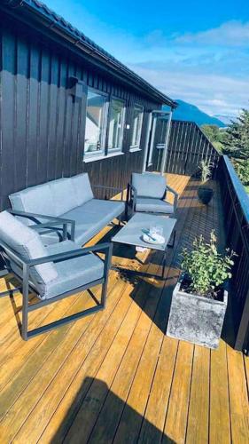 Balcony/terrace, Holiday home with sauna in the Arctic Caribbean, Tromsø in Tromsø