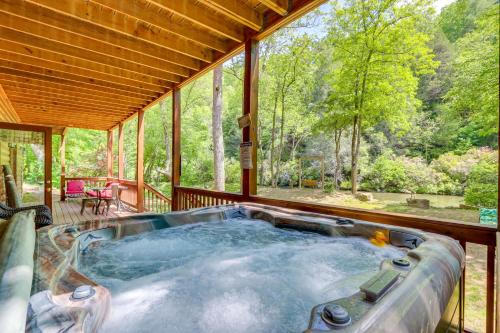 Private Cartecay River Home with Hot Tub and Game Room