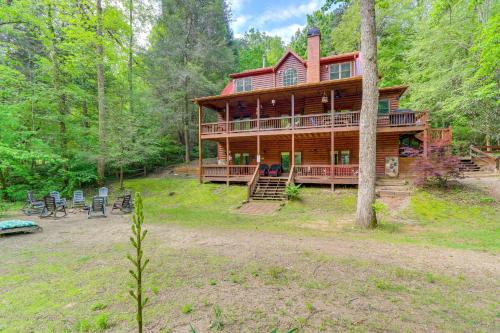 Private Cartecay River Home with Hot Tub and Game Room