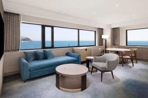 ザウェスティンジョソンプサンExecutive Beach Suite, Club lounge access, 1 Bedroom Suite, King, Haeundae Beach view