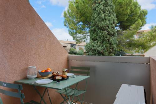Balcony/terrace, L'ecrin, Studio Cosy, MBS, Wifi, Parking, Clim in Alco