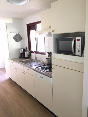 Dotări, Chalet met Veranda en whirlpool gelegen in NP Drents Friese Wold, camping met zwembad 70 in Wateren
