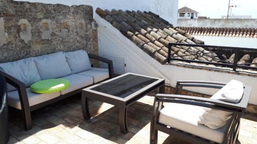 Medina Sidonia, luxury historic modern townhouse, swimming pool, terraces, sea view.