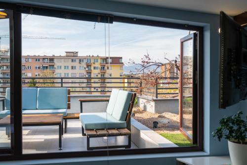 Terraza/balcón, Joan Apartments & spa in Skopje