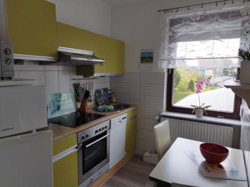 Kitchen, Ferienwohnung mit Meerblick in Dahme