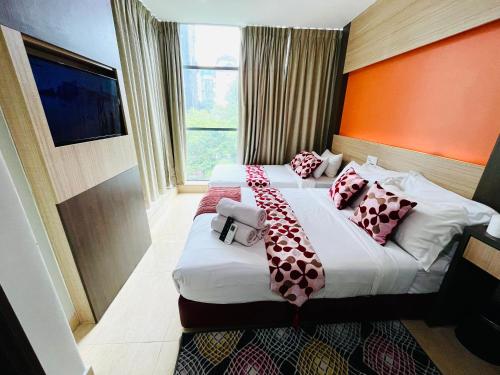 2 double beds