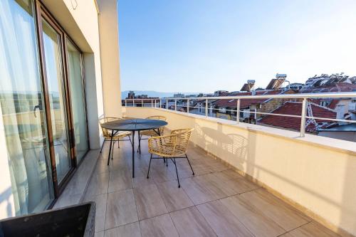 balkon/terras, апартаменти Пасажио in Sandanski