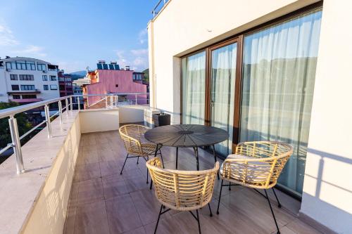 balkon/terras, апартаменти Пасажио in Sandanski