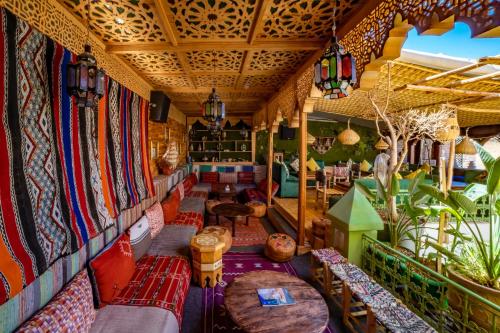 zonă comună salon/TV, Riad Verus in Fes