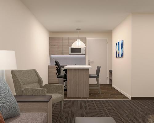 King Studio Suite with Kitchen and Roll-In Shower - Disability Access