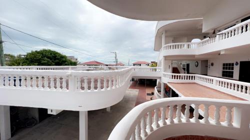 balkon/terras, Las Palmas Hotel in Corozal