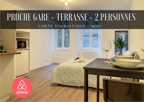 Gambetta - Studio - Terrasse - Proche Gare