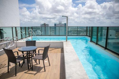 Kilátás, Flat localizado a 200m Shopping Recife, bem Perto da Praia de Boa Viagem e com Wi-Fi 400Mbps in Boa Viagem