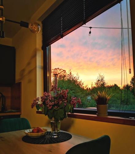 Kilátás, Sielanka Szkotowo domek z jacuzzi in Kozlowo