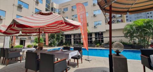 Restaurang, Hotel Belle Vie in Kinshasa