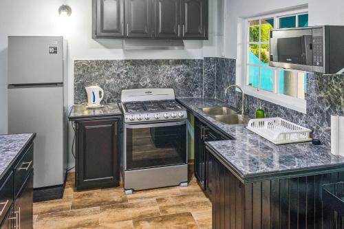 ห้องครัว, Villa De Cruz - Groovy Suite in สการ์บอรูธ์