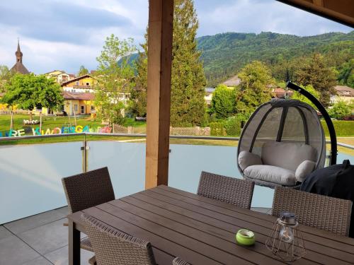 Balkons/terase, Ferienwohnung Lindpointner in Innerschwand am Mondsee