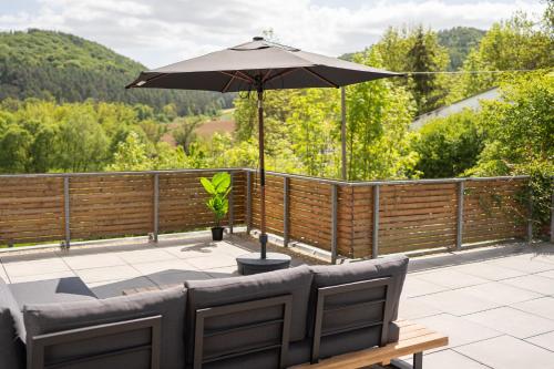 Erkély/terasz, Die entspannendste Wohnung am Edersee - SPA Sauna in Edertal