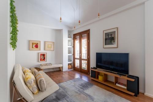 Shared lounge/TV area, Apartamento Sant Josep 11 by costablancarent near Cafeteria YAIZA