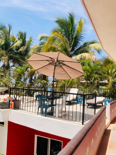 Erkély/terasz, Los Angeles en el Paraiso in San Patricio Melaque