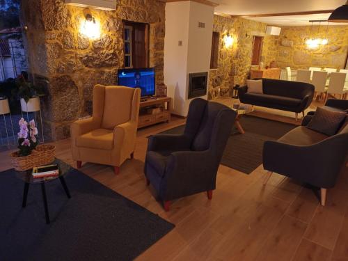 ห้องส่วนกลางสำหรับนั่งเล่น/ดูทีวี, Casa de Ferrapilhe in ปารันโยส