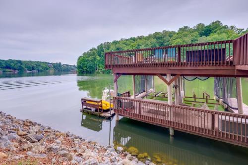 Smith Mountain Lake House with 2-Story Boat Dock!