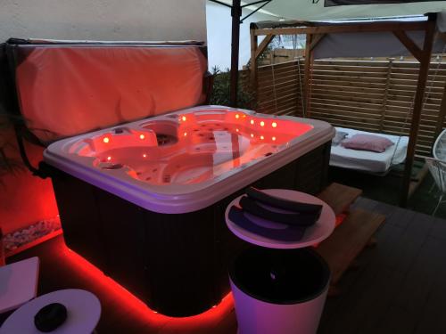 Lyon superbe jacuzzi vue sur jardin