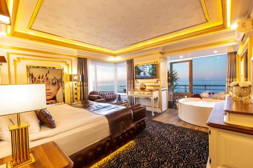 Спільний лаунж/ТБ зона, Andalouse Elegant Suite Hotel in Трабзон