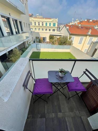 Studio - Nice Hyper Centre - Calme - Terrasse - Dernier Etg