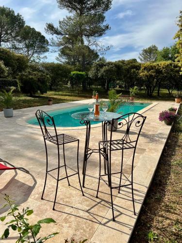 Bastide, maison, villa avec piscine privé proximité Aix en Provence - Location, gîte - Jouques