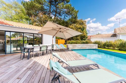 Villa de 4 chambres avec piscine privee jardin clos et wifi a Seignosse a 5 km de la plage