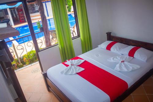 1 double bed