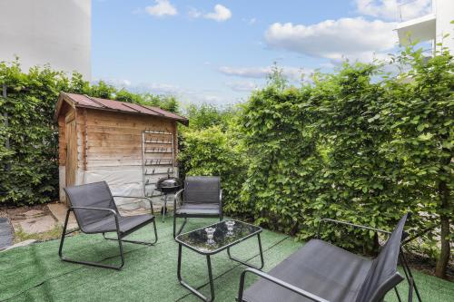 花園, Apart-Chic-Les-Ulis With Balcon, Terrasse and Parking in 於利斯